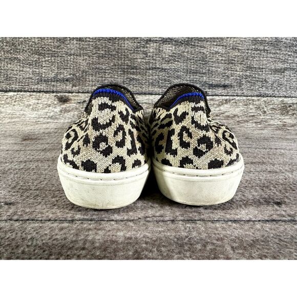 Rothy’s The Original Slip On Sneaker in Animal Print Leopard Knit Sneaker 6 - Picture 4 of 10